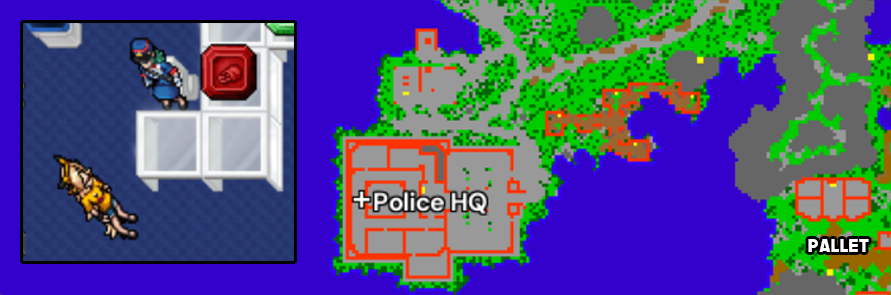 Police HQ em Viridian